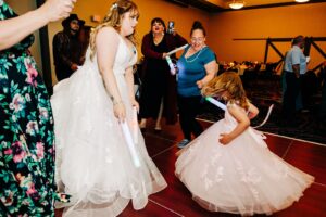 Wedding reception dancing photo at Kwataqnuk Resort in Polson, MT