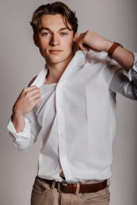 Professional model portfolio image of male model in Missoula, MT