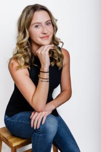 Professional brand portrait of Missoula Drybar receptionist